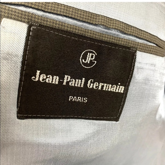 Men 42R Jean-Paul Germain BlazerGray Tweed Pattern - Picture 8 of 9